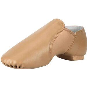 PU Leather Jazz Shoe Slip On Dance Shoes for Girls and Boys